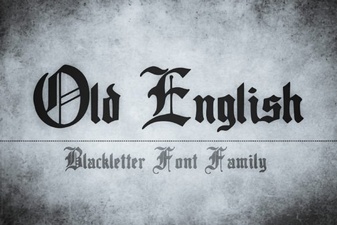 Craft with Classic Old English Typography