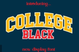Modern College Font Designs for Projects