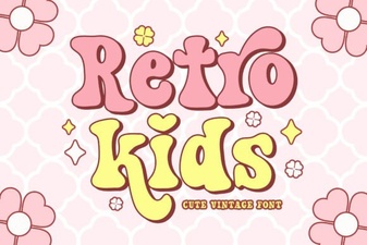 Retro Fonts for Creative Kids Projects