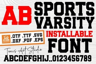 Sports Varsity Font Styles & Free Downloads