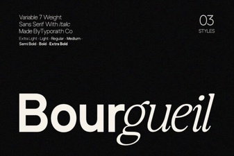 The Bourgueil Font for Elegant and Legible Typography